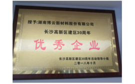 2018年长沙高新区建区30周年“优良企业”